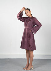 The Dusk Handwoven Silk Dress - onlyethikal